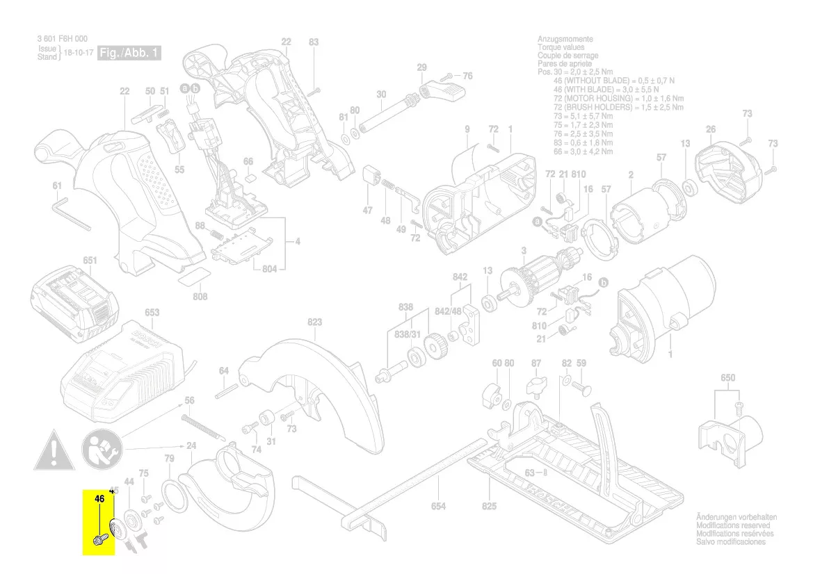 vis serrage lame réf. 2 610 935 247 Bosch